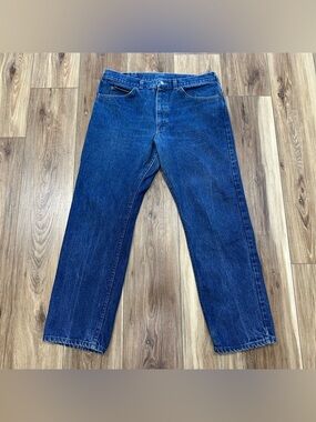 Vintage 80s Lee Riders Union Made in USA 100% Cotton Jeans, 36x30